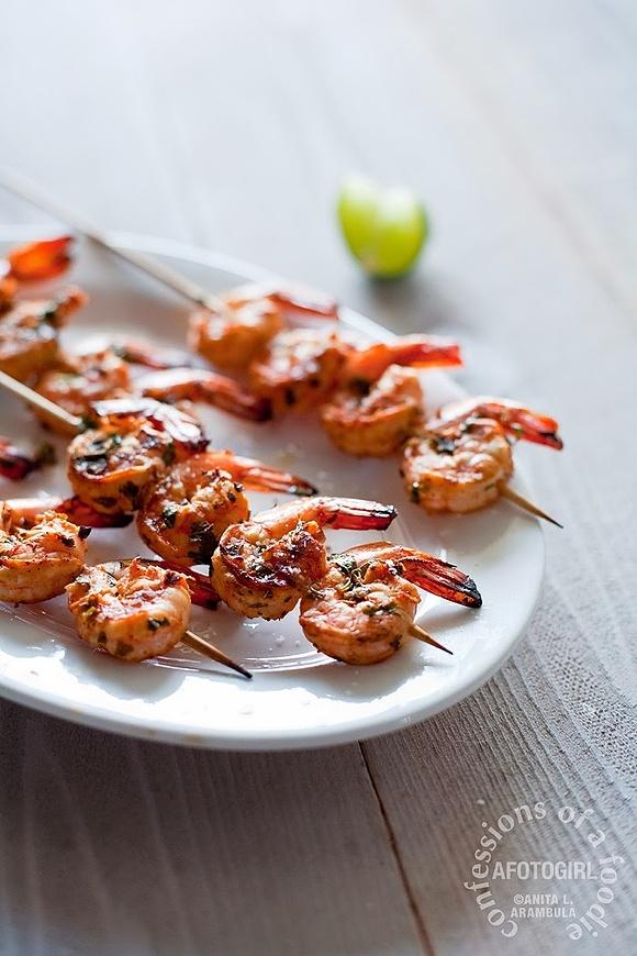 Tequila lime grilled shrimp