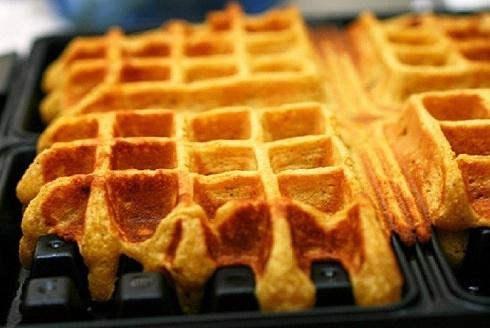 Maple bacon and butternut squash waffles