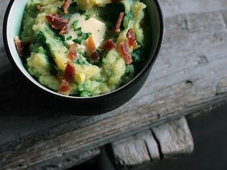 Butter braised savoy cabbage with speck
