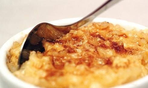 Belgian rice pudding with saffron