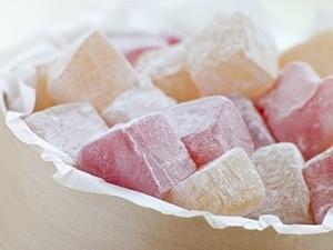Rose water and lemon turkish delight