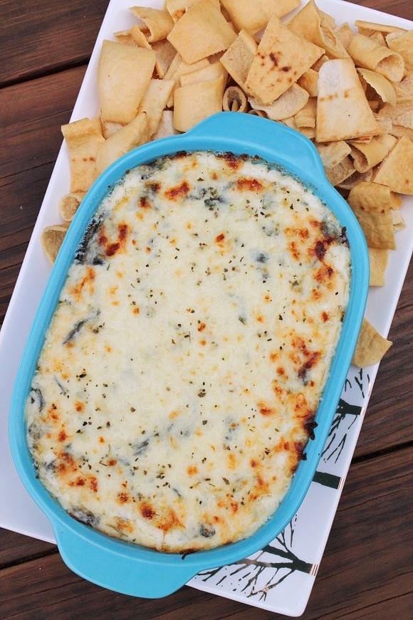 Goat Cheese Spinach Artichoke Dip