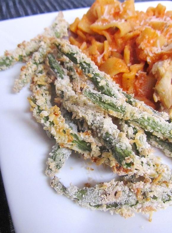 Crispy Parmesan Green Beans