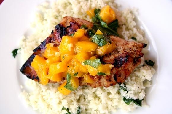 Key West grilled chicken with cilantro lime cauliflower rice