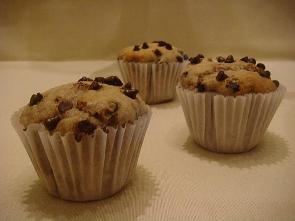 Banana chocolate chip muffins