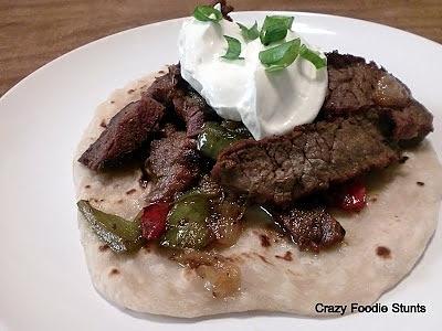 Steak fajitas
