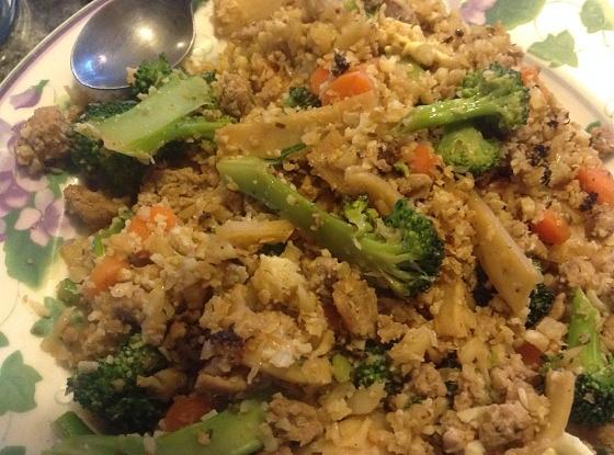 Cauliflower fried rice - gluten-free and keto friendly