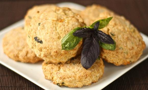 Parmesan basil biscuits