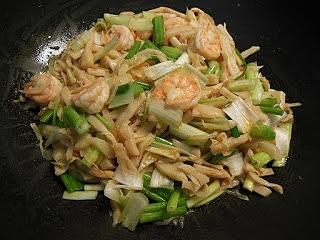 Burmese bamboo shoots and shrimp