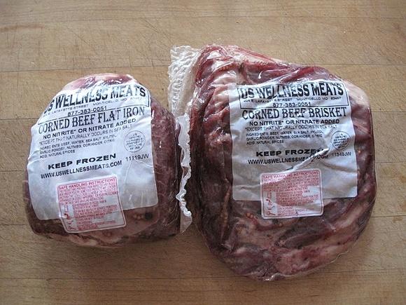 Homesmoked pastrami and corned beef sandwiches