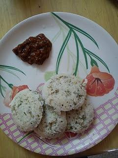 Dill leaves idli - sabsige soppina idli