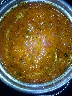Tomato kai rasa gojju - indian side dish for idli chapati dosa