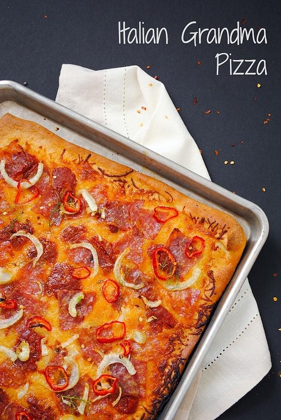 Italian grandma pizza