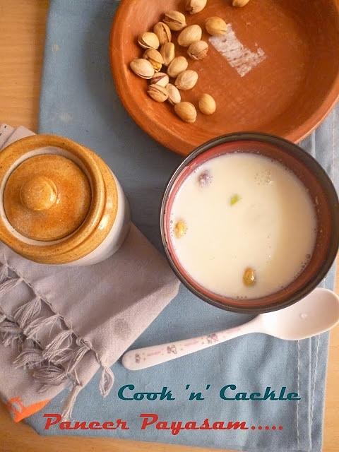 Paneer Payasam / Paneer Kheer