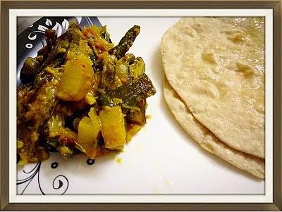 Bhindi aloo curry recipe - ladies finger and potato curry