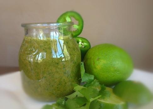 Cilantro and lime vinaigrette salad dressing