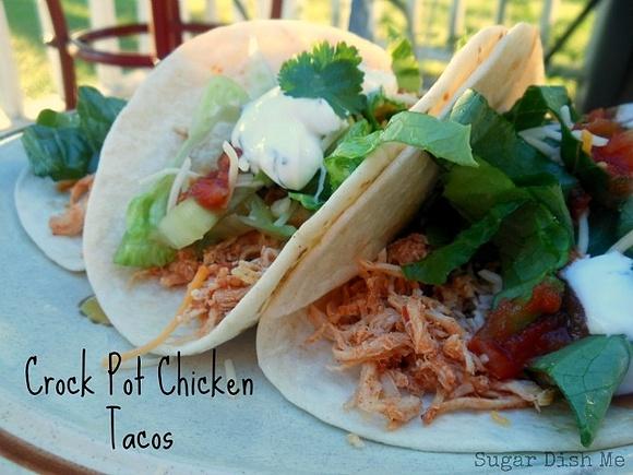 Crock Pot Chicken Tacos