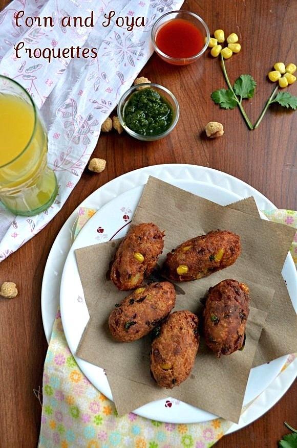 Corn and Soya Croquettes