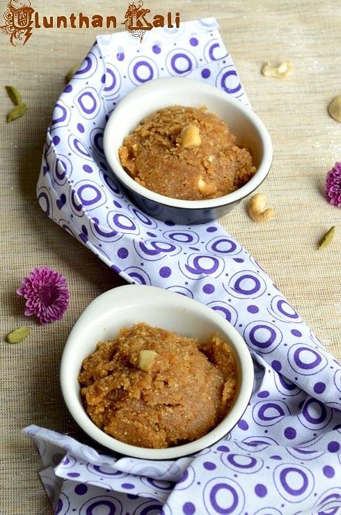 Ulunthan kali urad dhal halwa - indian cooking challenge july 2012