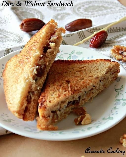 Date and Walnut Sandwich