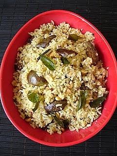 Vangi bath recipe with eggplants and tamarind