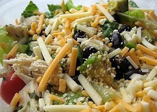 Seven Layer Chicken Taco Salad
