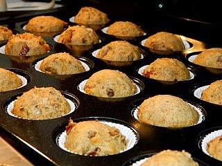 Egg Free Date Mini Muffins with Almond Vanilla Glaze