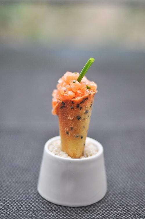 French laundry salmon tartare cornets