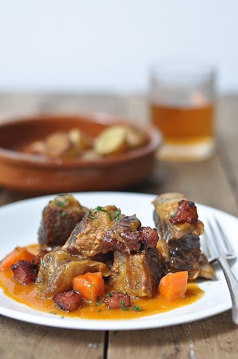 Slow Cooked Beef Ribs with Chorizo