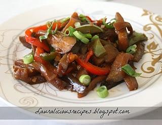 Chili and Garlic Eggplant
