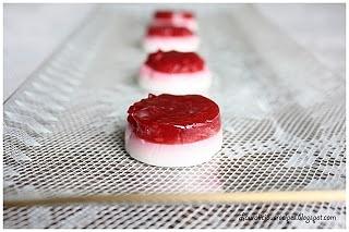 Raspberry and Yogurt Gelatin