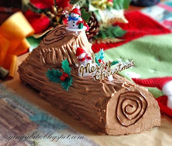Yule Log Cake
