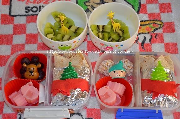 Christmas Chicken Wraps