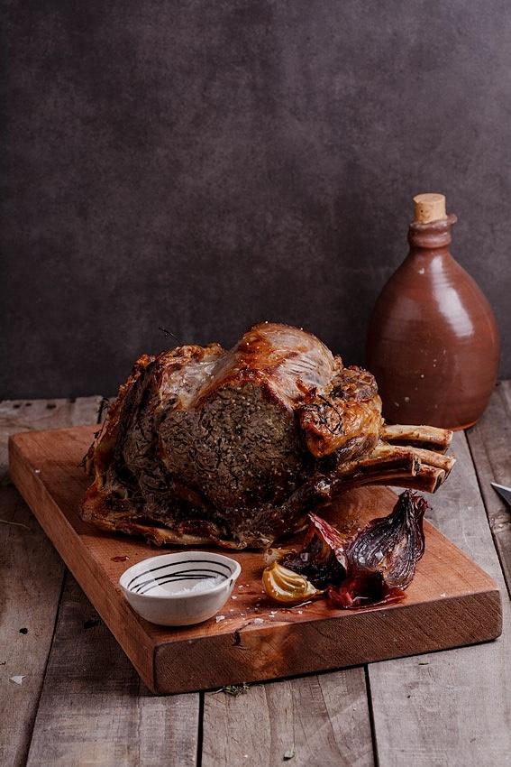 Perfect prime rib beef roast for christmas