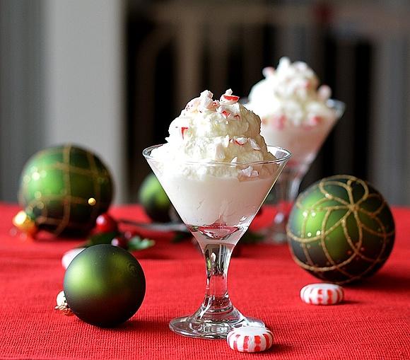 White chocolate peppermint mousse vegan