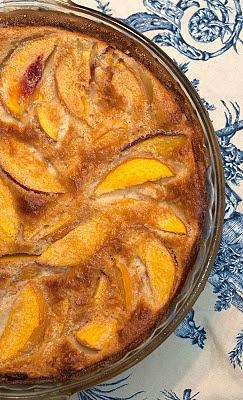 Peach clafoutis by julia child