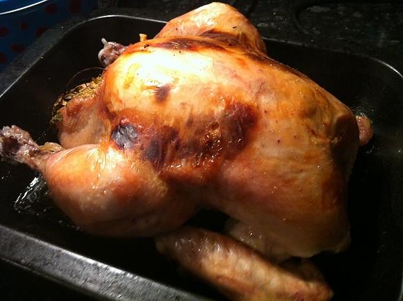 Umami butter roast chicken