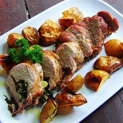 Herb Stuffed Roasted Pork Loin