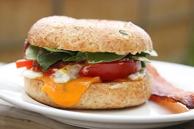 Week of sandwiches: bagel breakfast