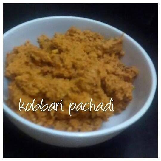 Kobbari pachadi coconut chutney