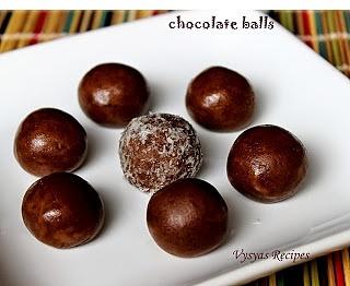 Easy chocolate balls with marie biscuits, cocoa and condensed milk
