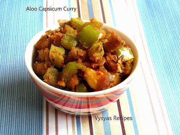Potato Capsicum Curry