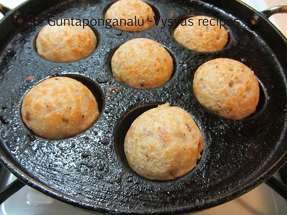 Oats gunta ponganalu – instant oats paniyaram recipe