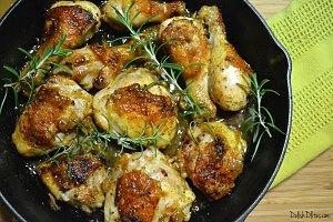 Pineapple mustard glazed chicken