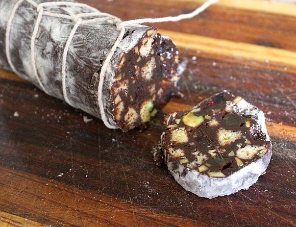 Chocolate salami - christmas gift