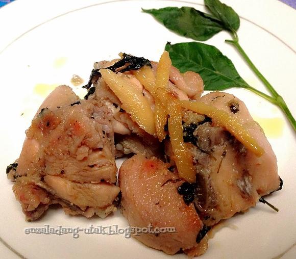 Pinatisang manok chicken stewed in fish sauce