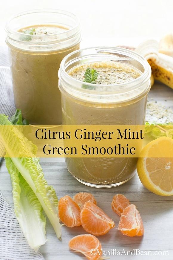 Citrus Ginger Mint Green Smoothie