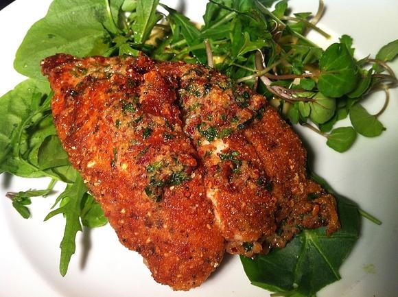 Chicken kiev with bacon twist