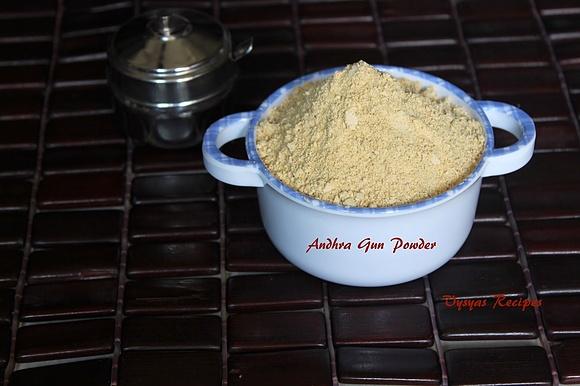 Kandi podi andhra gun powder with protein and fiber