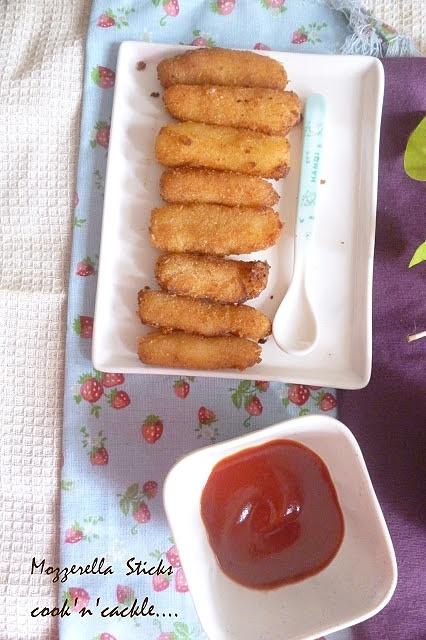Mozzarella sticks - homemade recipe